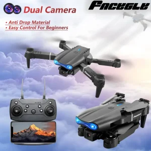 GPS Drone with 4K Dual & EIS Gimbal, Brushless Motor, 360° Obstacle Avoidance, Optical Flow Hover, Foldable Quadcopter Suitable for Aerial Photography, Racing, Roof/Tree/ Tracking - Ideal for s & Christmas Gift