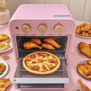 8.0QT Nonstick Air Fryer Oven, 10 In 1 Cooking Functions, 1-Touch Digital Display, Up To 450°F, Smart Coloful Screen, Shake Reminder, Dishwasher-Safe Basket