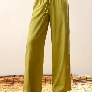 [Fashion Print Joggers] 3pcs Women's Fashion Print Casual Long Pants | Drawstring, Pockets, Solid Color Printed Joggers