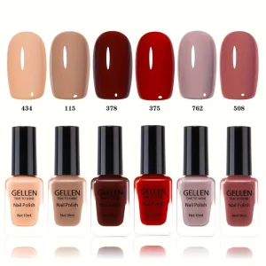 MTSSII Shimmer Jelly Nude Gel Nail - 0.24oz Each, Nude, Pink & Milky White, Soak Off /LED, Long-Lasting Semi-Permanent Varnish Kit for DIY Manicures, Gel Nail Polish, Nail Art, MTSSII, Nail Ar
