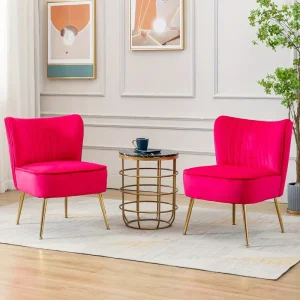 Modern Tufted Accent Chair Equipped with Detachable Seat Cushion, Ergonomic Wingback Club Armchair for Living Room & Bedroom Linen, Suede Fabric Optional