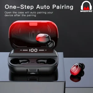 MS206 AI Translation Noise-Cancelling Earbuds | Real-Time Translation, Open Design, Type-C Interface, 36-Hour Battery Life, Supports 13 Languages, Smart Assistant & App Control, Ideal for Travel, Business, Sports - Perfect Gift for Language Learners
