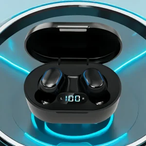 1pc Smart TWS Wireless Earbuds with Triple Digital Display, Bluetooth 5.3 HiFi Immersive Sound for iOS/Android, Wireless Earphones, Bluetooth Headphones, Sleek Earphones, Stylish Earbuds, Comfortable Wear, Durable Plastic, Noisefree Audio, Touch