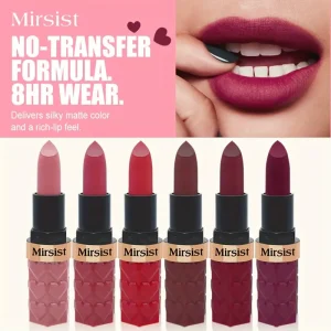 Matte Liquid Lipstick, 18 Colors, Long-Lasting & Waterproof Lip Gloss, Non-Stick Cup Lip Glaze, Velvet Matte Lip Tints