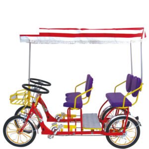 Four Wheel Pedal Bicycle Four Wheel Pedal Bicycle pink tandem Surrey Bike for 4 Person with Freni a Disco