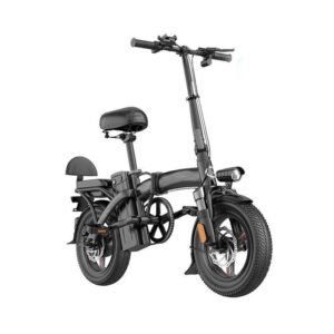 Electric Bike 500W 48V Step Through Mini E Bike Foldable 14 Inch Dual Suspension Folding EBike