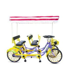 2 Seats tandem Bikes with Backrest/used Surrey Bikes for Sale/2 Wheels for 2 Person Riding